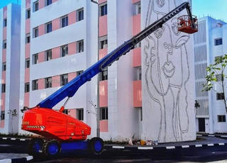 À vendre Nacelle télescopique 28 mètres