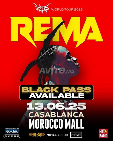 Tickets Concert REMA vip