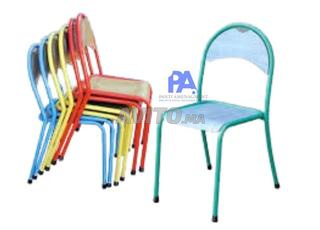 CHAISE SEMI METALIQUE