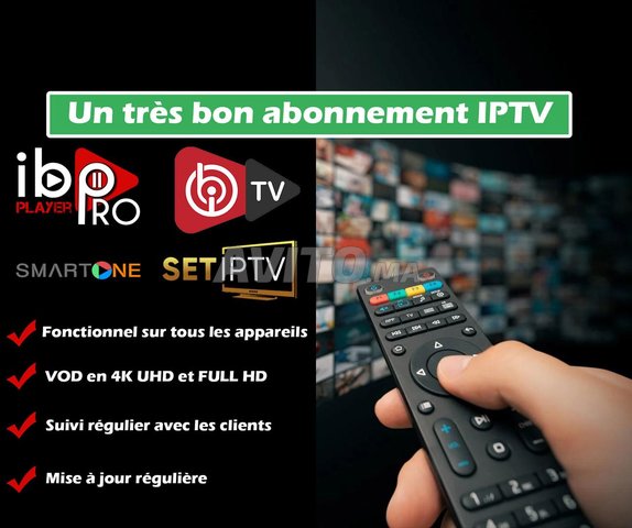Service IPTV de haute qualité FULL HD et vraie 4K