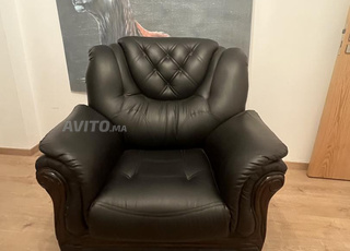 Ensemble de 3 canapés en cuir confortables