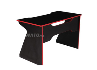 Bureau ATLANTIX GAMING 2 - Noir / Rouge kitea