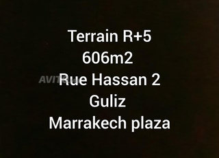 R plus 5 terrain 606 M2 a guliz côté souk elward 