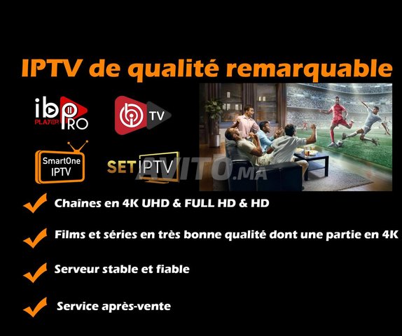 Forfait IPTV ultra qualitatif vraie 4K 50 FPS &FHD