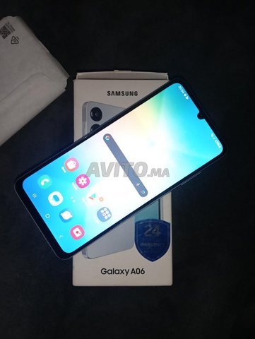 Samsung Galaxy a06 128/4 ba9i jdid b carton dyalo
