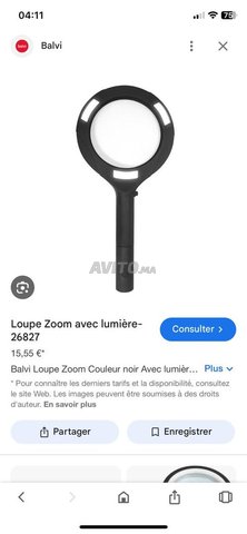 loupe light led shwarz