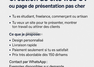 Développement et création de site webs.