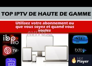Forfait IPTV de haute gamme 4K purement & FHD