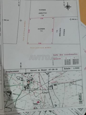 Terrain à vendre dans la région de Daïdaïat - Kzenaya - Tanger