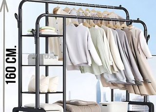 porte vetement double