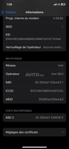 iphone 12 normal mauve USA 64g batterie 84 - 2