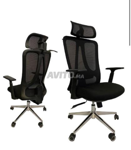 Fauteuil de bureau en MeSH accoudoirs réglable - 2