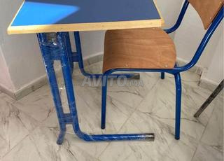 Table octogonale \ pupitre scolaire double places