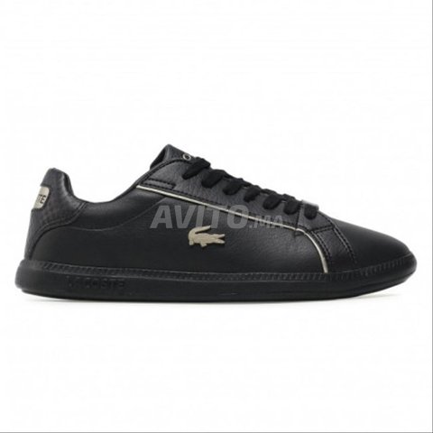 Sneakers LACOSTE Cuir Noir T37 Graduate  NEUF