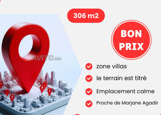 TERRAIN A VENDRE 306m bon prix