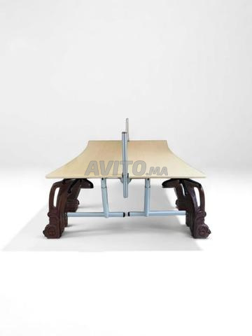 Bureau bench avec séparation plexi alu 180x180cm - 2