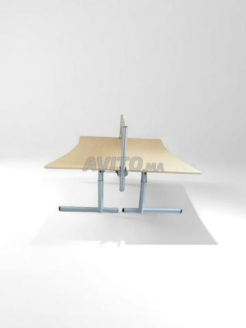 Bureau bench avec séparation plexi alu 180x180cm