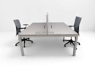 Bureau bench Dynamobel avec séparateur & passe câble