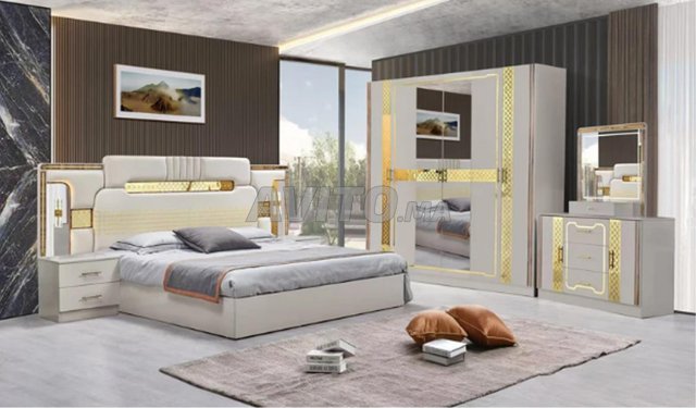 CHAMBRE A COUCHER COMPLETE BEIGE