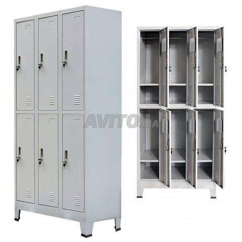 Armoire casier vestiaire métallique 2 portes dispo - 2