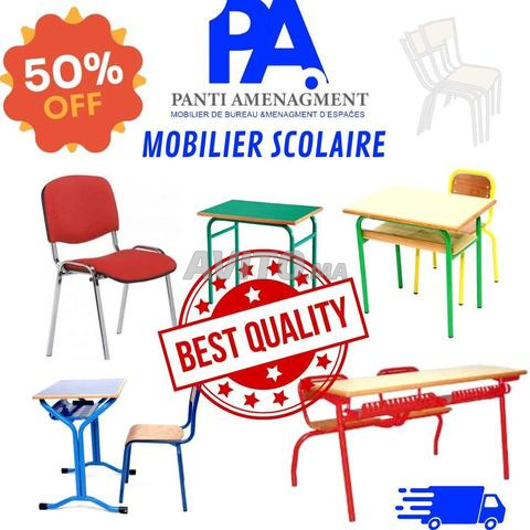 Table bi places avec casier métallique \ rangement