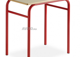 table scolaire individuelle avec casier métallique