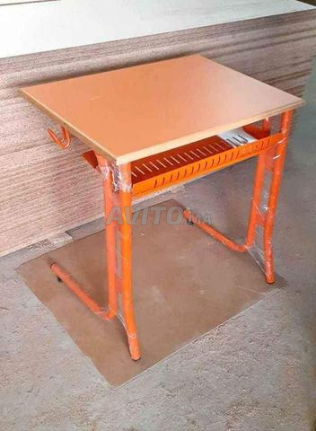 table scolaire individuelle avec casier métallique - 2