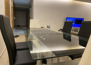 table extensible avec 6 chaises