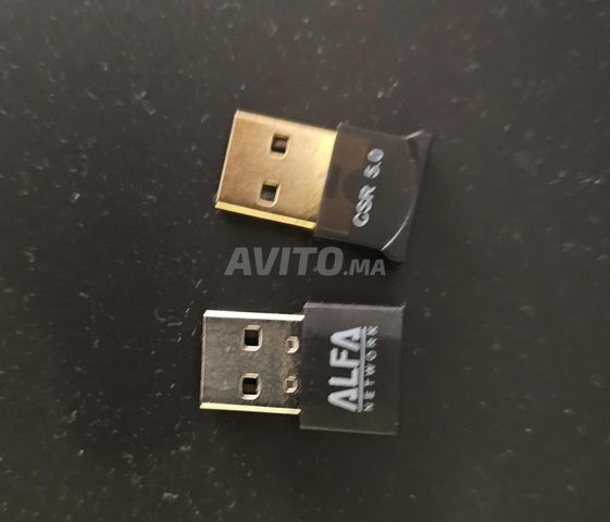 Cle usb WiFi Alfa et clé usb Bluetooth 5.0