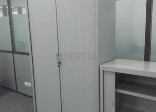 Armoire métallique haute a deux portes rideau