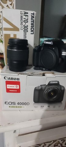 appareil photo canon 4000d objectif 18 55 70/300