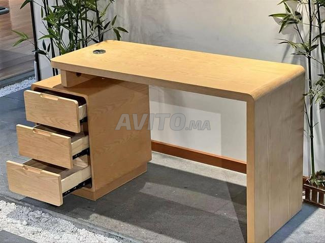bureau d'importation 120cm avec 3 tiroirs