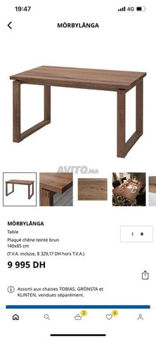 Table à manger MORBYLANGA d'IKEA