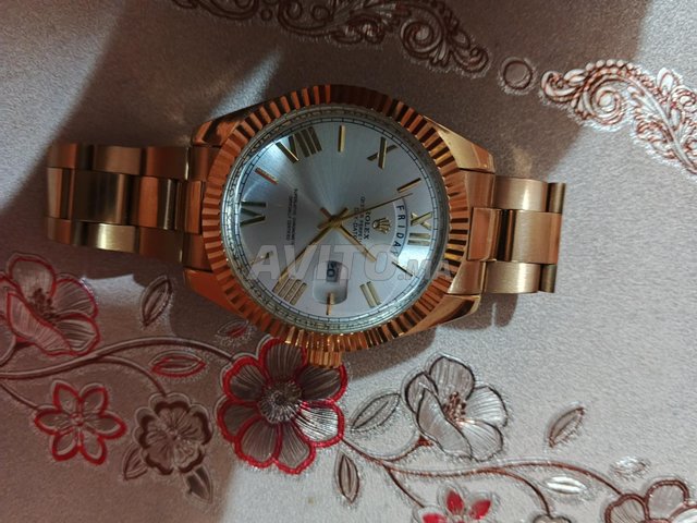 ساعة rolex gold color inoxydable