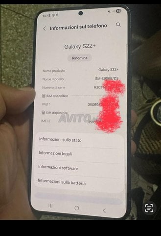 Samsung s22 plus 256/8 