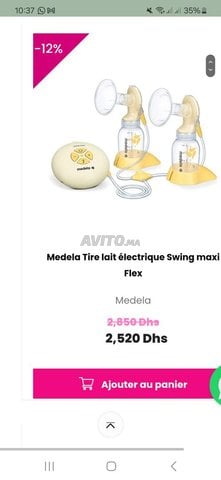 Tire lait medela double pompage électrique 