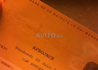 2 ticket gold mawazine Afro jack