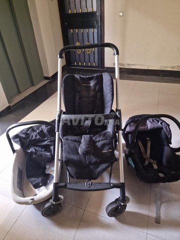 trio poussette lancelle maxi cosi avec sac 