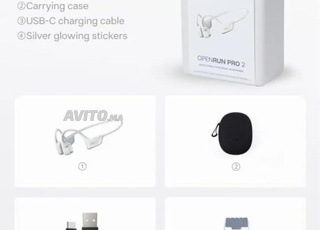 🎧 Shokz OpenRun Pro 2 Silver – Casque sport