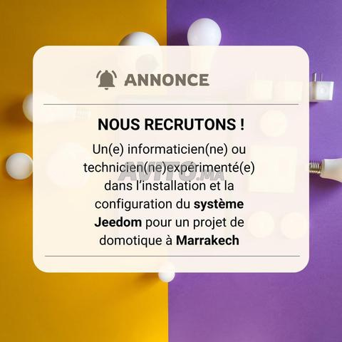 Technicien Domotique – Spécialiste Jeedom (H/F) 