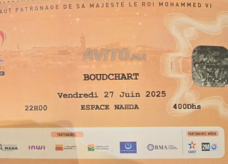 billets mawazine Boudchart à vendre