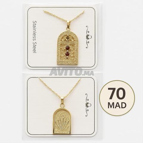 جديد قلادة باب المنصور مطلية بالذهب أناقة مغربية 