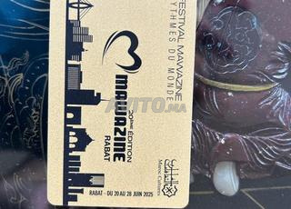 2 Cartes GOLD – Festival Mawazine 2025