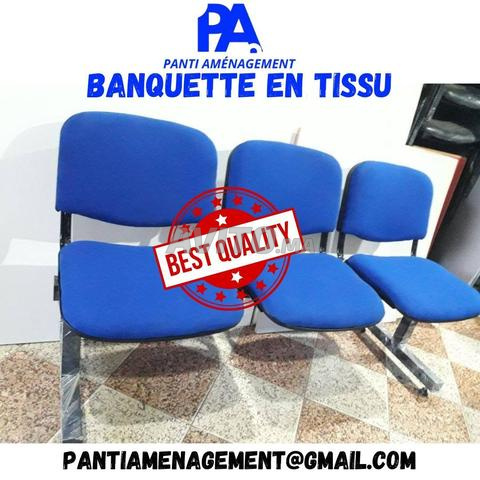 Mobilier scolaire \ table biplaces avec casier  - 2