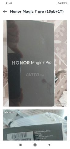 Honor Magic 7 pro (16gb avec 1T) neuf