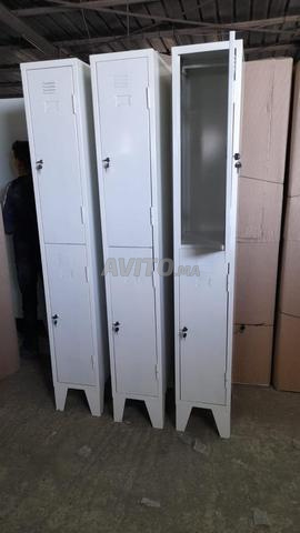 Armoire casier vestiaire monobloc 9 portes - 2