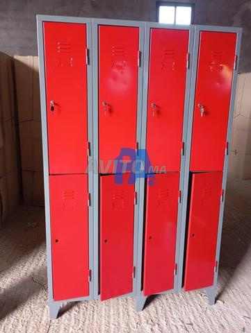 Armoire casier vestiaire métallique monobloc 4