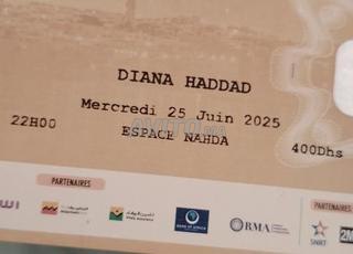 4 tickets Diana haddad