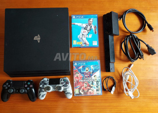 Ps4 pro 4k en ligne 1T avec jeux acheté