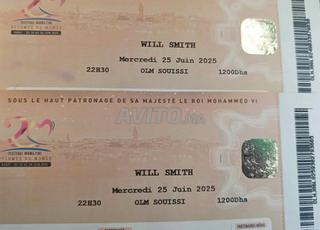 4 ticket Mawazine WILL SMITH